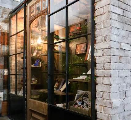 アイアンドア吊り戸の施工例