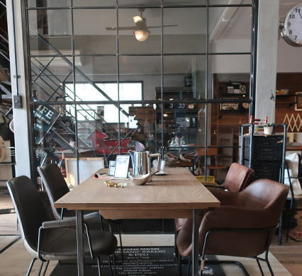 アイアンパーテーション スチール窓施工例