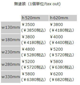 アイアンシェルフの価格