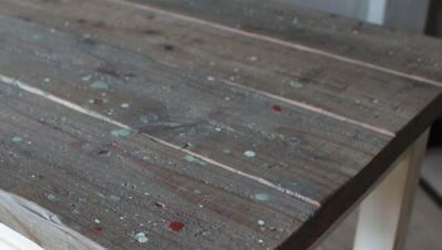 足場古材クリア仕上げ