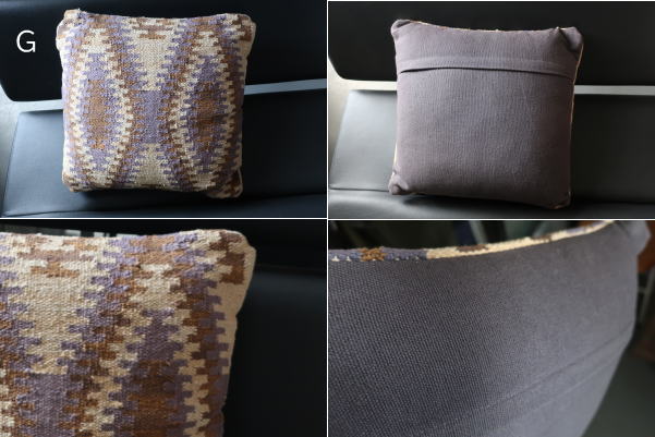 素材や色味の違いを楽しめる現品クッション