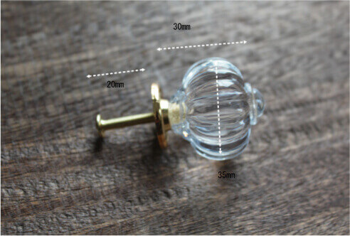 パンプキンノブのサイズ