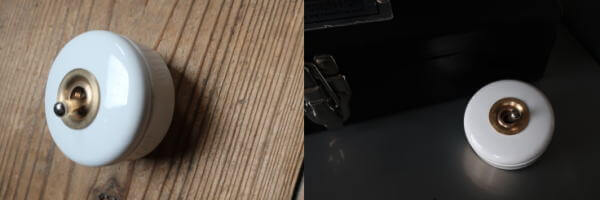 お洒落な陶器スイッチ