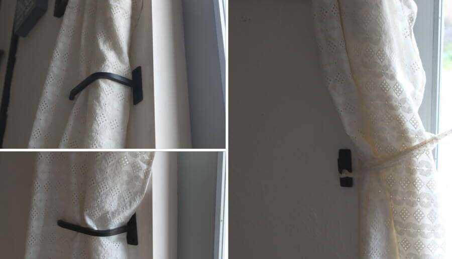 おしゃれなアイアンカーテンフック