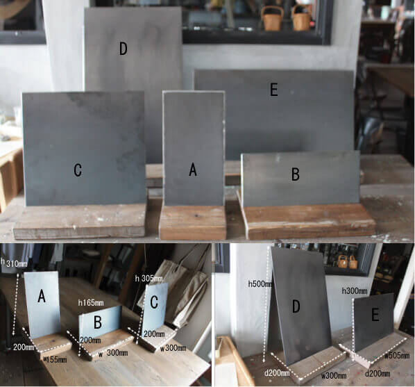 アイアン×WOODのメニューボード