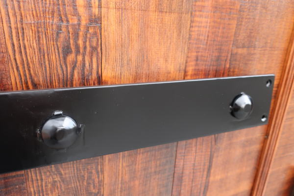 無垢ドア用アイアンフロントバー 飾り鋲付き