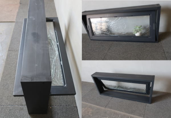 空間のアクセントになる回転式アイアン窓,アウトレット価格で提供