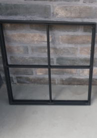 アウトレットの十字格子付きアイアン窓 FIXタイプ