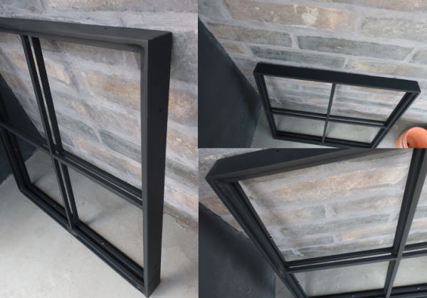 インダストリアルインテリアに映える窓フレーム