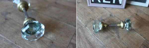 ドアのアクセントにしたいアンティークガラスノブ