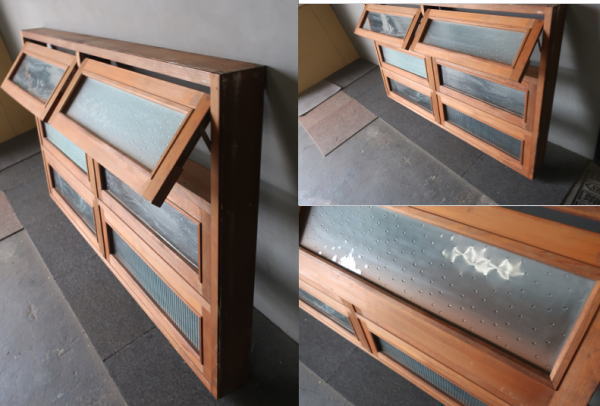 デザインガラスがかわいい窓