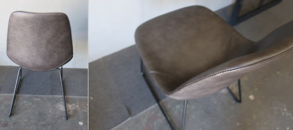 ヴィンテージ感漂うフェイクレザーチェア