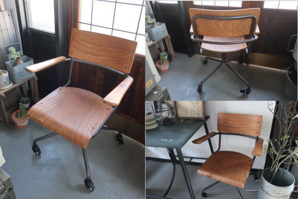 キャスター付きで移動しやすいワーキングチェア デスク用椅子