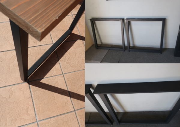 店舗什器にも使えるアイアンテーブル脚