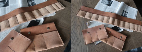 ツール収納におしゃれなレザーホルダー