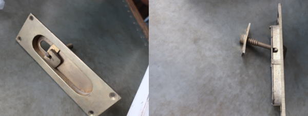 回し錠月の取っ手