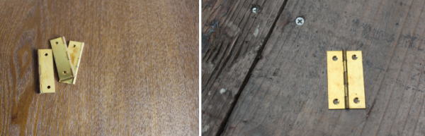 インテリア雑貨に使いたい小さなヒンジ