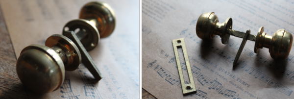 昭和レトロのデザインがかわいいノブ