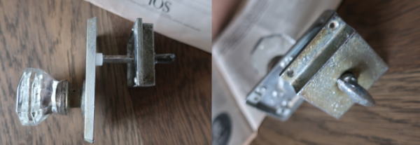 ショップのおしゃれなトイレドアのノブ