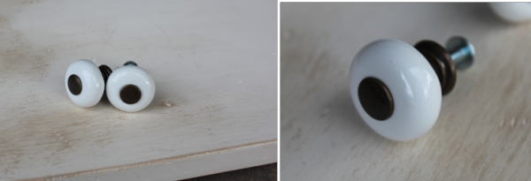 こだわりのDIYに陶器つまみ