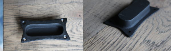 素材感のいい引き戸用取手