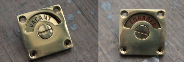 トイレのアクセントにもなるおしゃれな表示錠