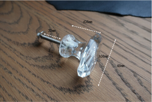 ガラスノブのサイズ