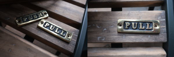 おしゃれなトイレドアサイン