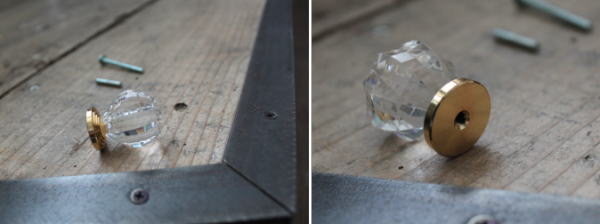 収納扉のアクセントになるノブ