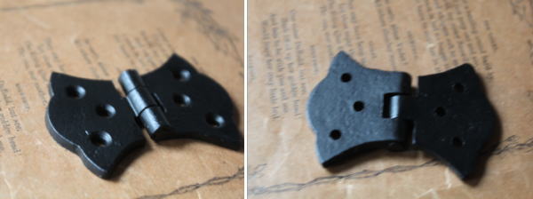 お洒落デザインのアイアンヒンジ