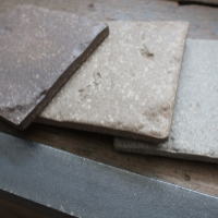 玄関床アンティークレンガ風タイル