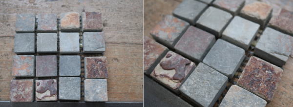 天然石の風合いがアクセントになる空間