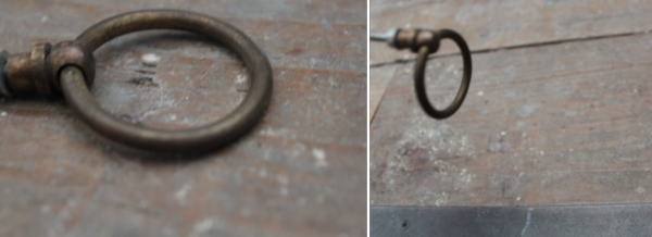 経年変化が楽しめる真鍮のブラスリングハンドル