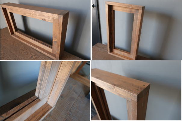 ナチュラルなお家に木製FIX窓