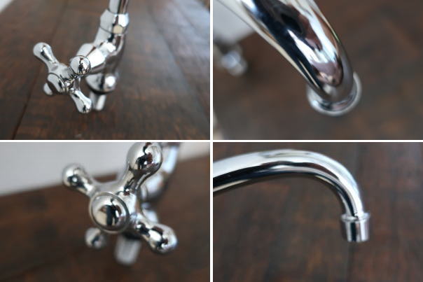 シンプルなデザインの海外製の蛇口