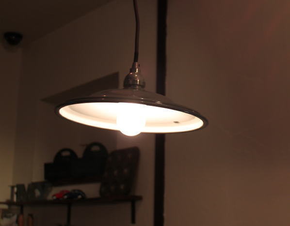 かっこいいホーローペンダント灯具