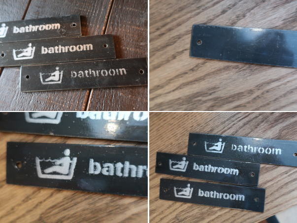 ラフなデザインがポイントになるサインプレート