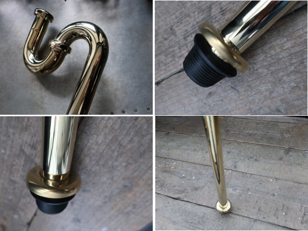 かっこいい配管のブラスSトラップ