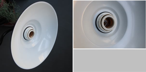 ブラックカラーでクールなレトロ照明