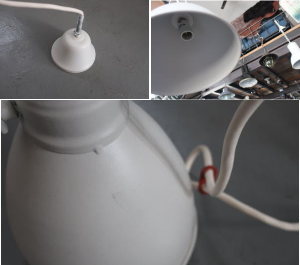 ホワイトカラーのペンダント灯具