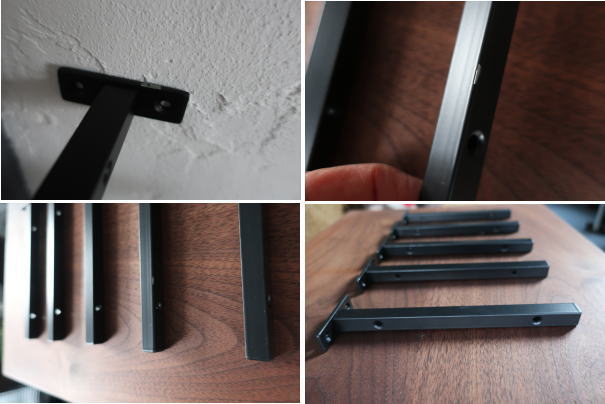 こだわりのシンプルなアイアンブラケット