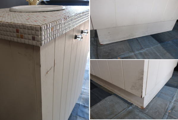 こだわりのアイテムを合わせた洗面台