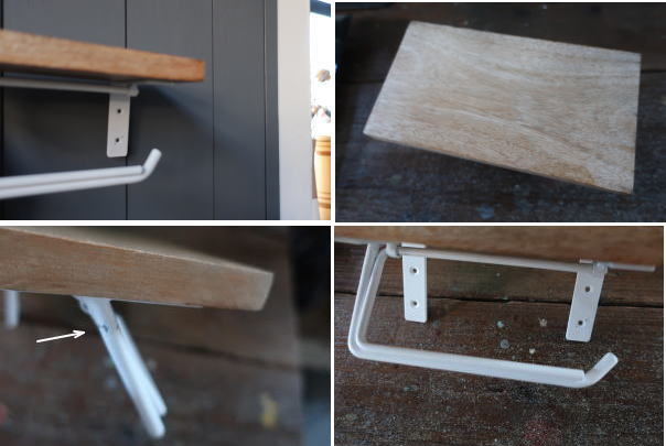 清潔感のあるホワイトとWOODのトイレットペパーホルダー