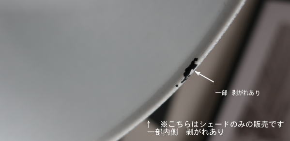 丸みのあるブラックシェード