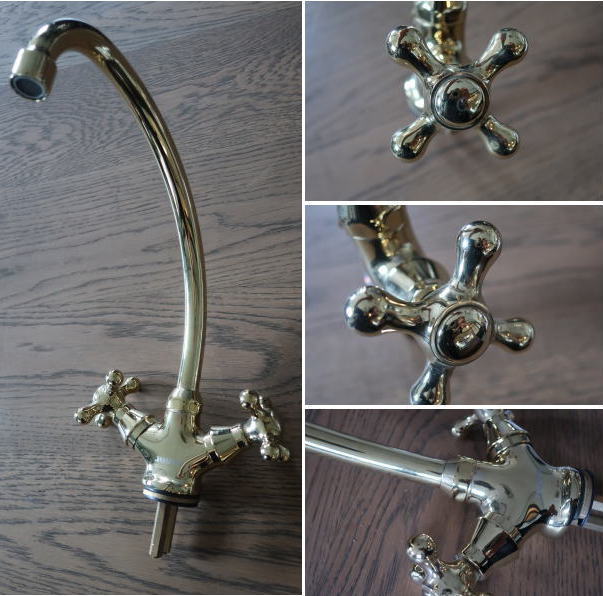 おしゃれなデザインのブラスの蛇口