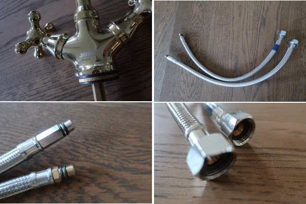 こだわりの空間にぴったりな2ハンドルのブラスの蛇口