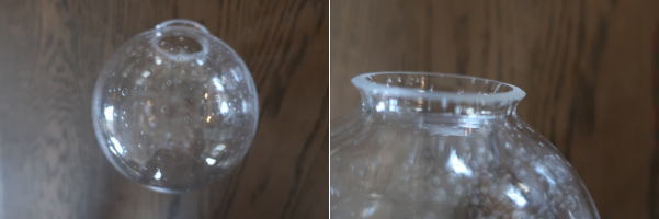 雰囲気有りのガラスシェード