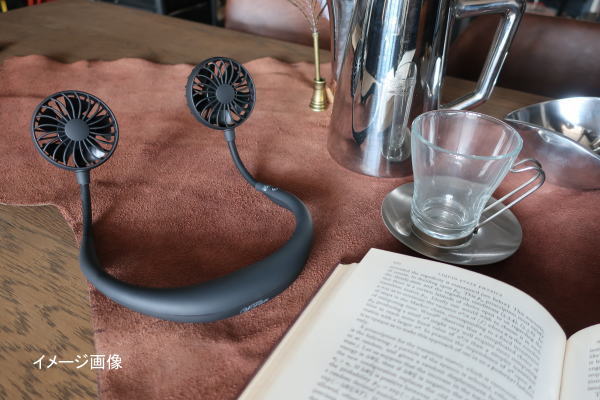 ファンの角度調整も自由なハンドフリーファン