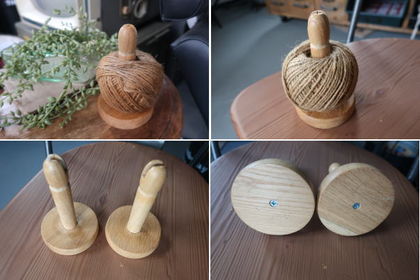 さっと使えるホルダー付きの麻ヒモロール