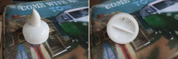 水に浮かべると光るLEDキャンドル